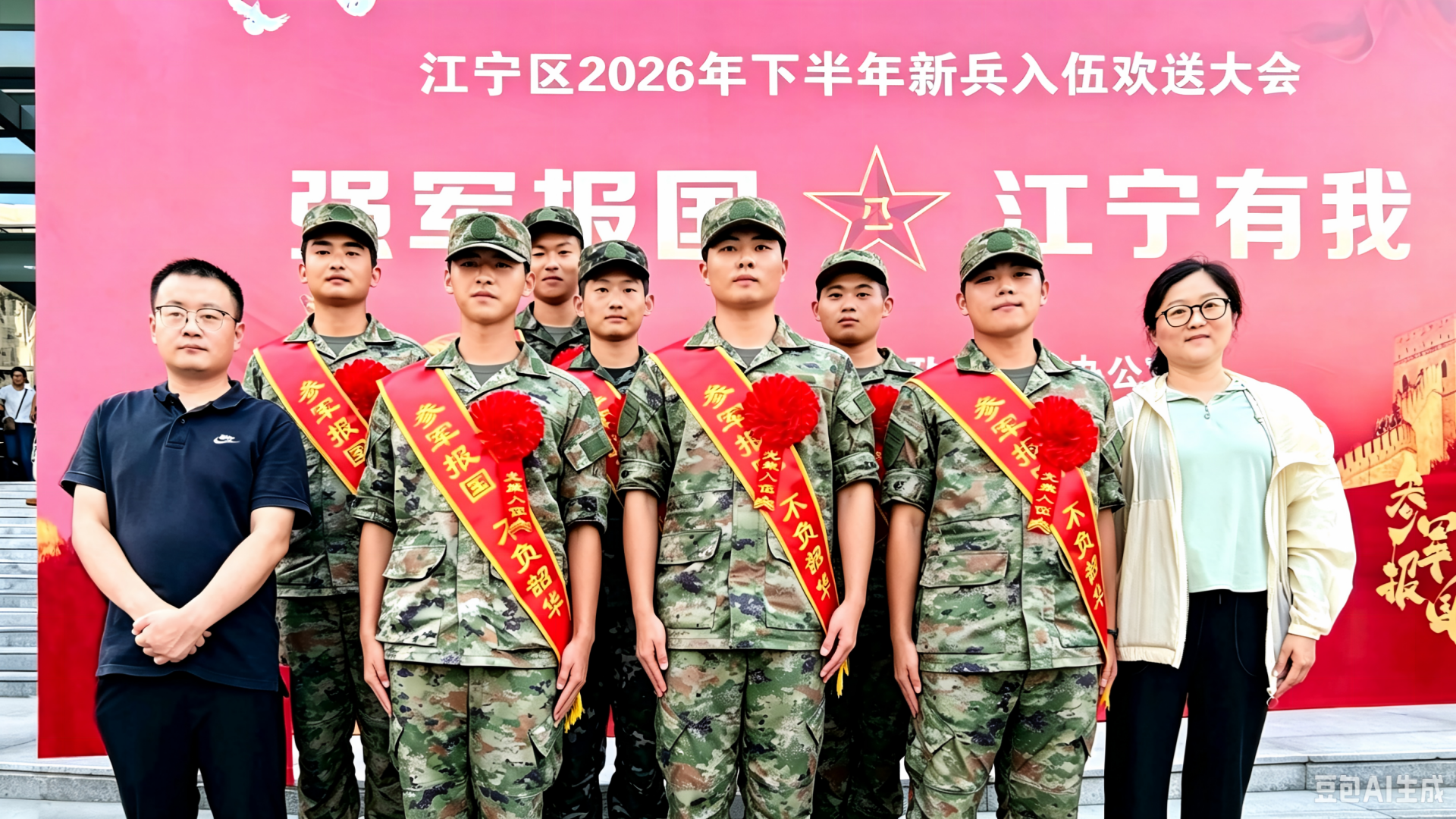 院人民武装部慰问欢送2026年下半年应征入伍新兵